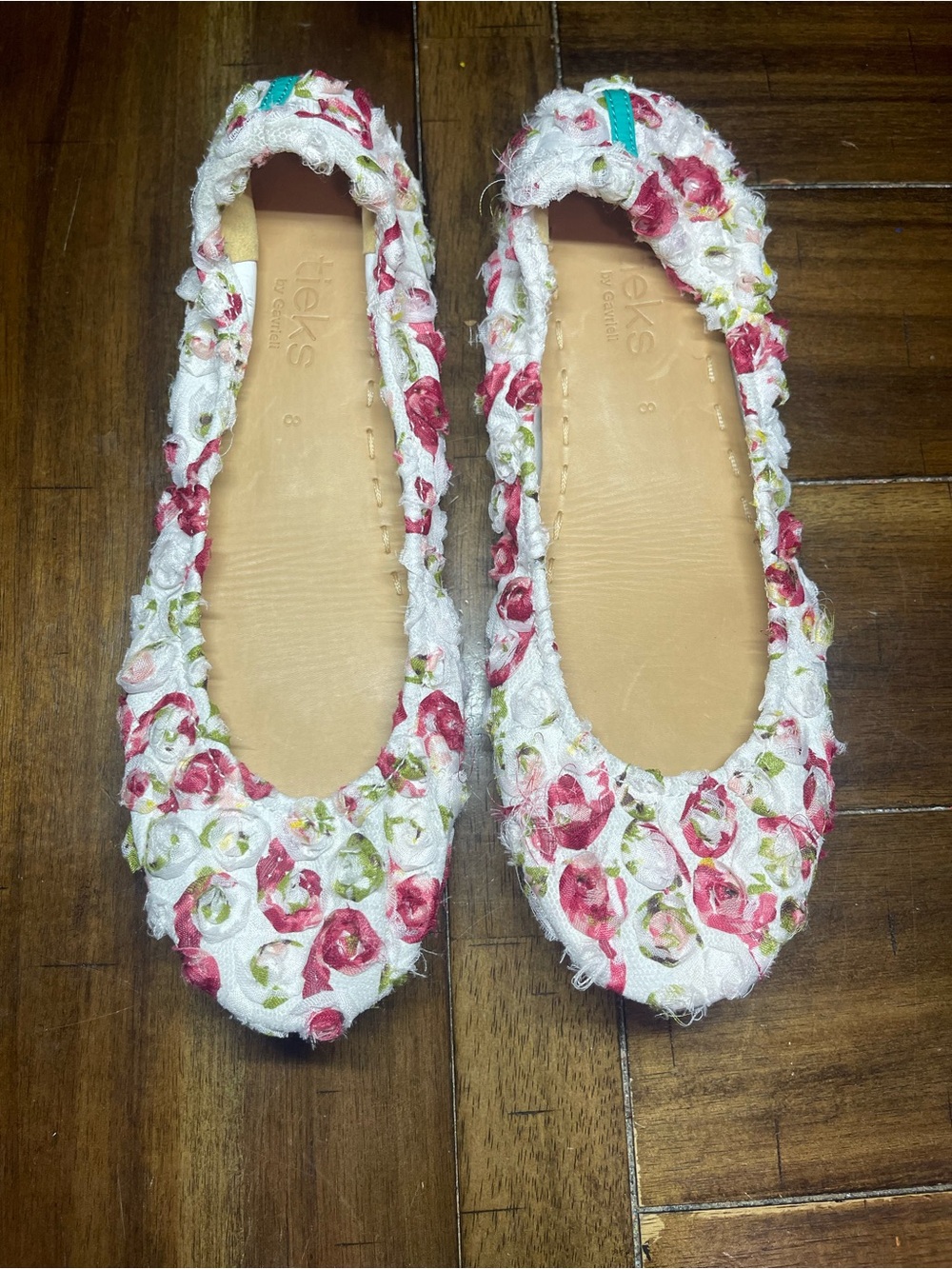Tieks Rose Garden Flats - Size 8